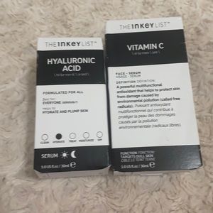 The Inkey List set of Hyaluronic Acid and Vitamin C Serum